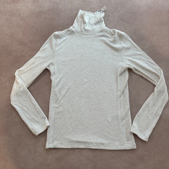 Madewell Ribbed Turtleneck Long-Sleeve Tee • size small • NT768 • NWT - Picture 5 of 15